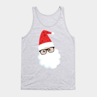 Santa Wearing Glasses Tank Top